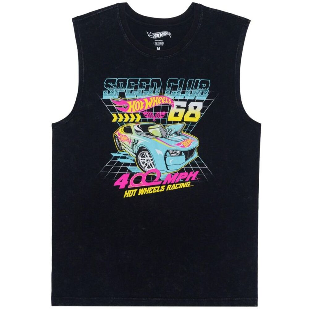 Hybrid Mens Hot Wheels Muscle Tank Top, , 2XL, DM